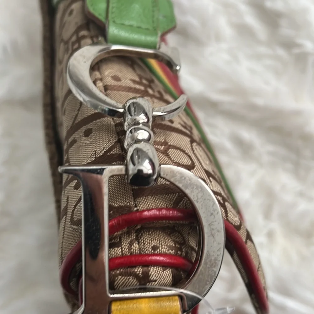 Christian Dior Rasta Trotter Saddle Shoulder Bag Monogram - Picture 8 of 9